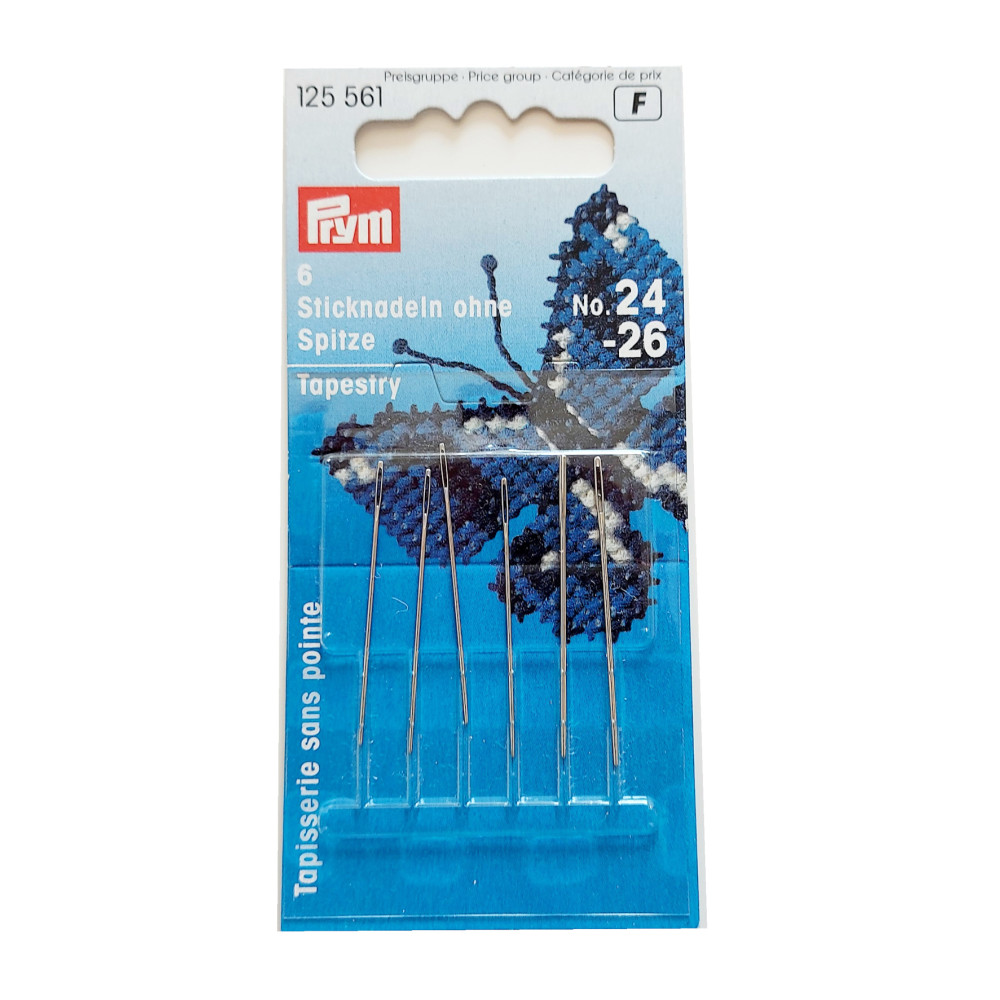Prym - Tapestry Needles with Blunt Point and Gold Eye - Size 24-26